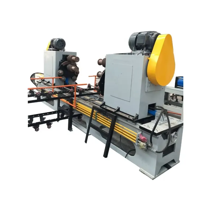 Steel drum corrugating machine