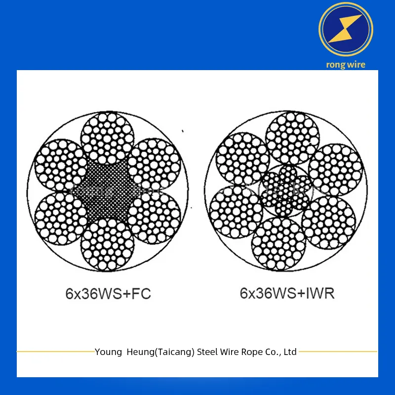 6x36WS+FC Galvanized Steel Wire Rope