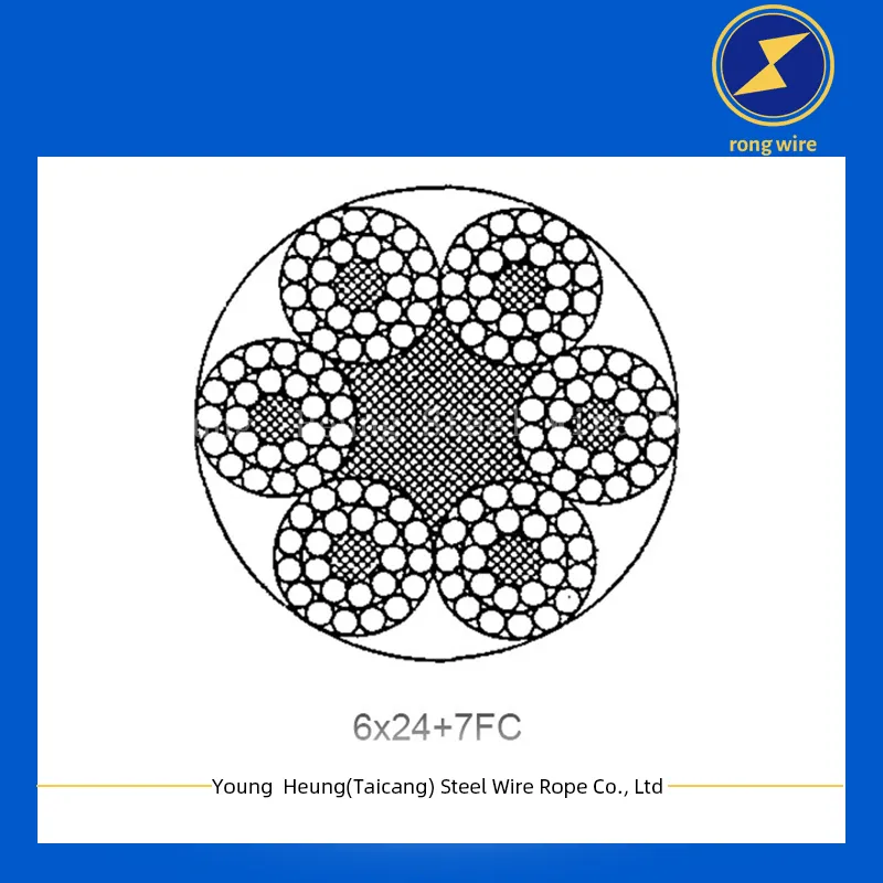6x24+7FC Galvanized Steel Wire Rope
