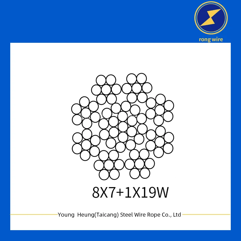 8×7+1×19W Window Regulator Steel Cord