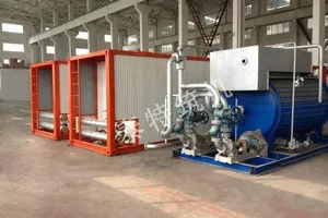 Container type asphalt heating equipment