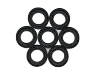 Pump plunger sealing ring
