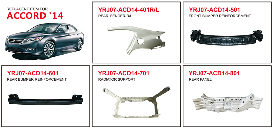 Auto Body Parts for Honda Accord 2014