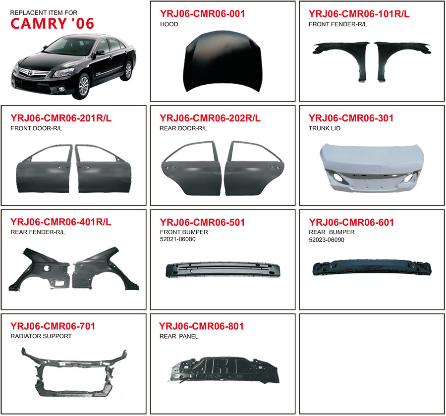 Auto Body Parts for Toyota Camry 2006