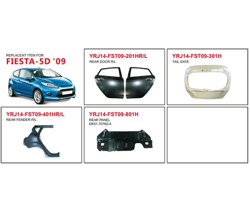 Ford Fiesta-5D 2009 Auto Body Parts