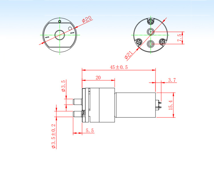 130 miniature vacuum pump