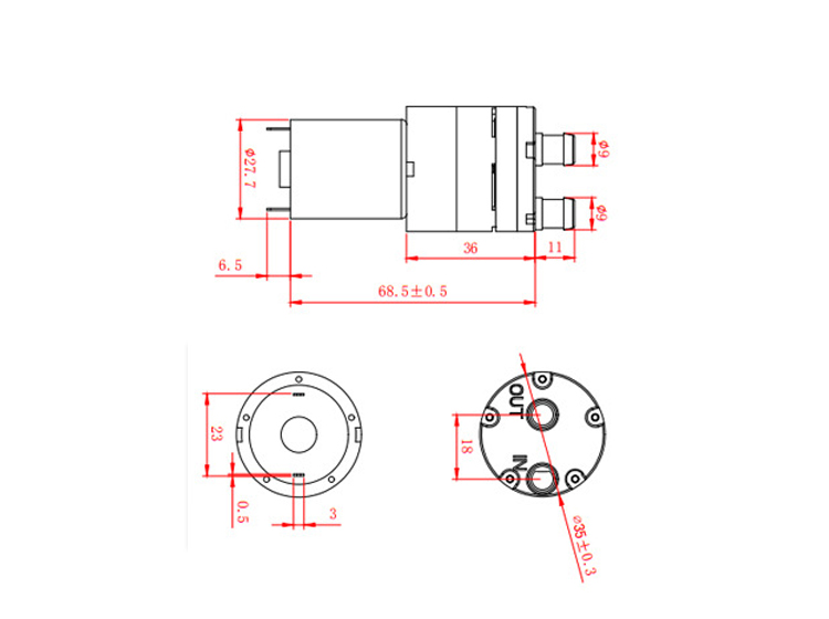 385 mini water pump for electric teapot