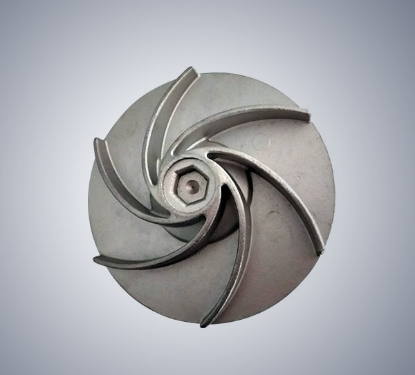 Precision cast impeller for vortex boosting of vacuum cleaner pipeline pump