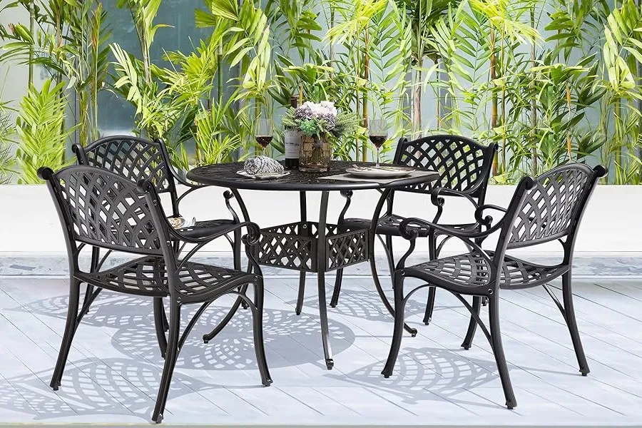 Quels sont les avantages et les inconvénients des tables et des chaises en fonte d'aluminium