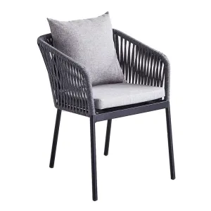 ZF4000C Nordic-Style Rope Dining Chair with Cushion & Pillow