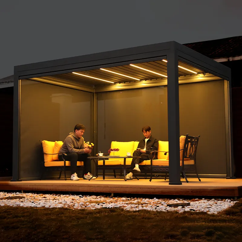 3*4 outdoor garden pavilion Aluminum pergola