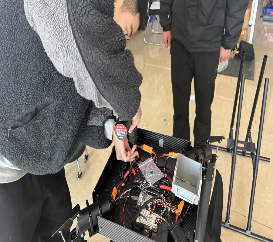 Australia customer visit cleaning drone factory