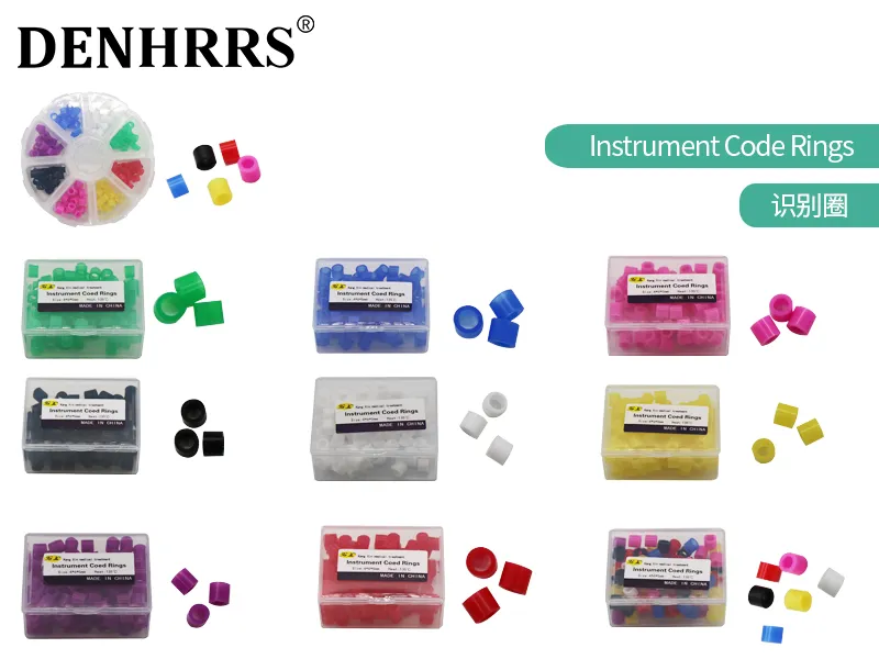 Silicone Instruments Rings 100Pcs/Box Small Type Dental Silicone Instrument Color Code Rings China ...