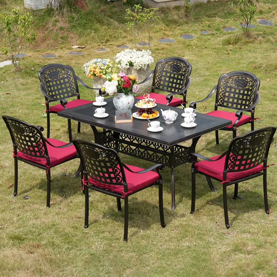 ZF6051C 6 Seater landscape chair +150 grille grill table patio furniture