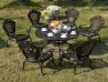 ZF6003C 6 Seater Alia chairs +106 BBQ table patio furniture