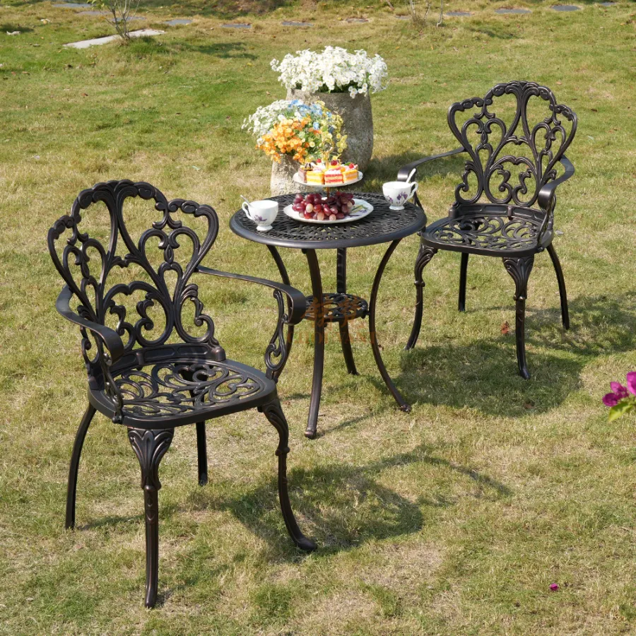 ZF6034C 2 Seater has armchair lily chair + Phoenix table balcony furniture