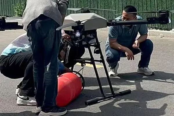 SKY TECH successfully delivered fire fighting drones and completed a high altitude fire fighting bomb demonstration