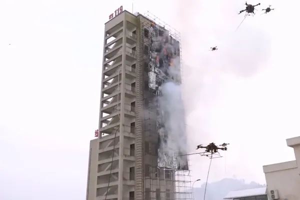 Sky Tech drone high-rise fire emergency command and rescue system