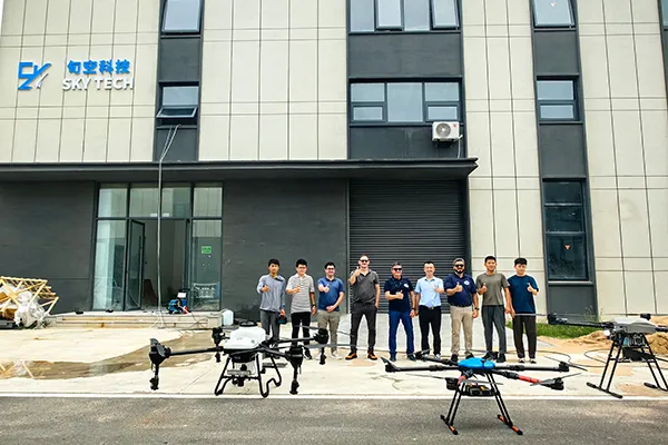 Strengthening International Ties: Brazilian Partners Tour SKY TECH's Drone Manufacturing Facilities