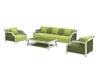 Z9001SF CHOUVANT All-Aluminum Sofa Set (Emerald Dirham-Inspired Design, 3-Seater + 2 Single-Seaters + Matching Coffee Table)