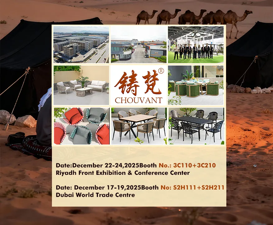 CHOUVANT showcased its core outdoor furniture collection in the Middle East!