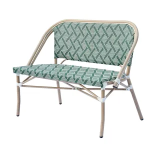 Green gentle breeze Treslin mesh fabric double-person seat (suitable for both indoor and outdoor use)
