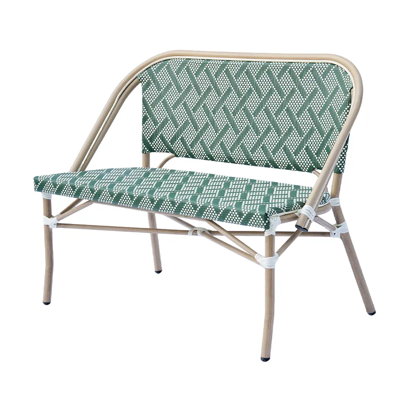 Green gentle breeze Treslin mesh fabric double-person seat (suitable for both indoor and outdoor use)