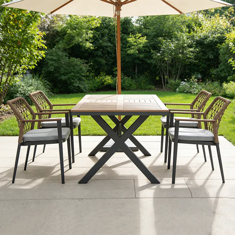 Elegant Garden Furniture Collection | Cast Aluminum & Rattan Sets