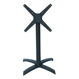 Modern Space-saving Flip-top Table Base | Foldable Aluminum Pedestal | Nesting Table Legs for Cafe & Restaurant