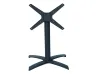 Modern Space-saving Flip-top Table Base | Foldable Aluminum Pedestal | Nesting Table Legs for Cafe & Restaurant