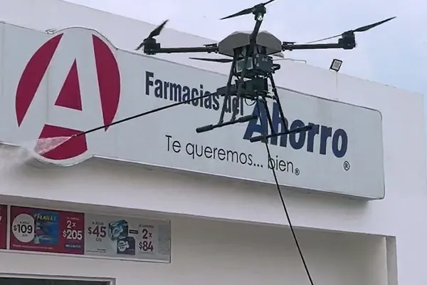 SkyTech Facade Cleaning Drone in Mexico