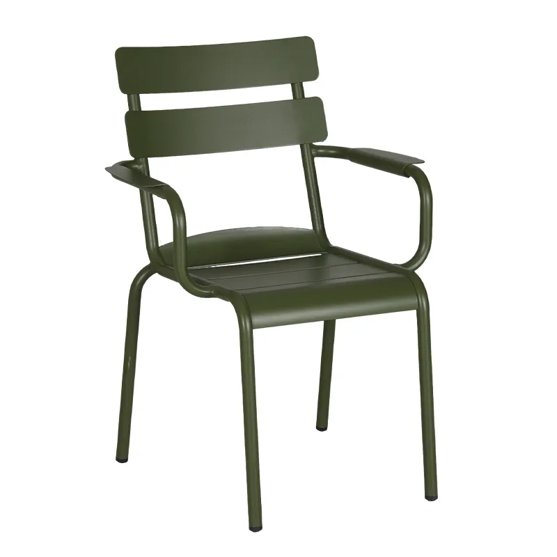 live Green Full Aluminum Outdoor Armchair