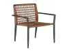 Modern Industrial Style PE Rattan Woven Armchair
