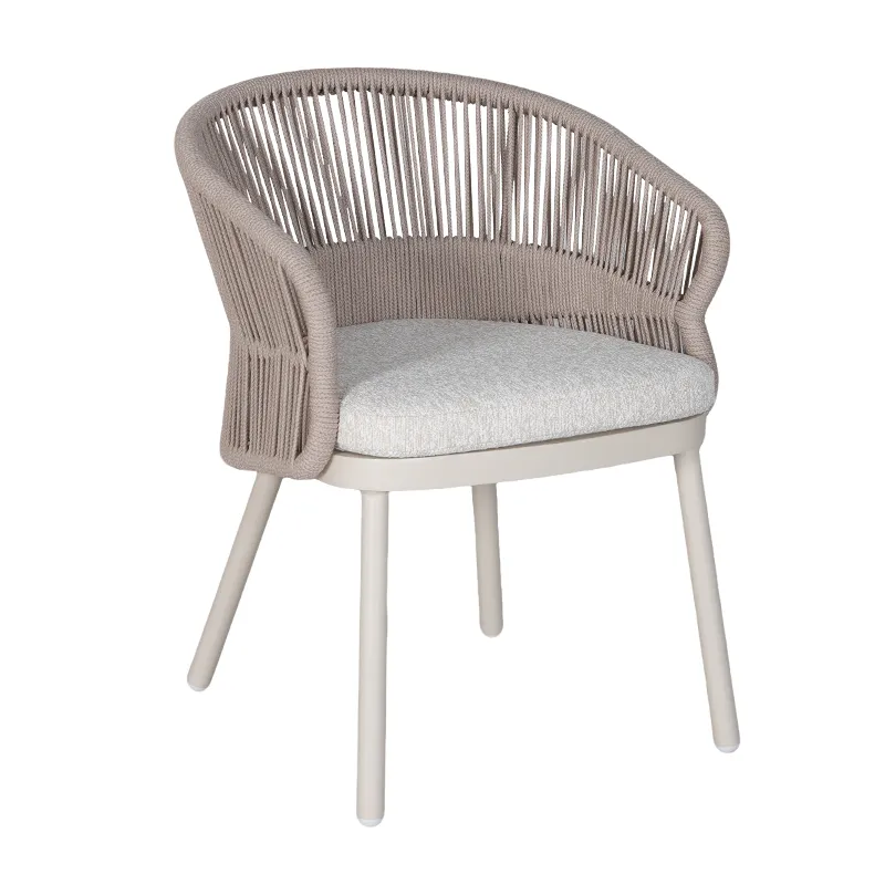 Lion Design New VORTEX Cream White Full Aluminum Armchair