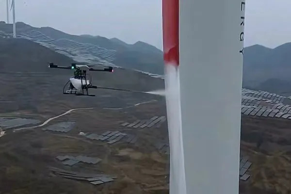 SKY TECH's painting drones have been deployed in Guizhou, receiving excellent feedback from the customer.