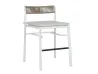 Vertical Rope Weave Outdoor Bar Stool Modern Patio High Bar Chair with Cushion