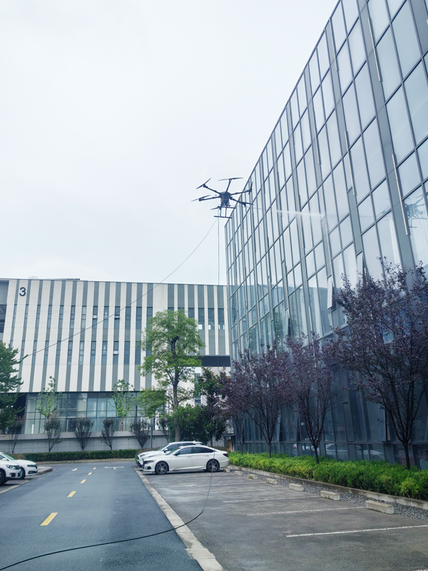 Tethered Drone for Cleaning