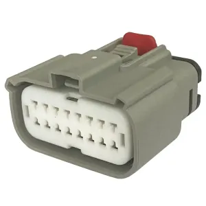 16Pin Female Grey Car Aftermarket Stereo Audio Connector 33472-1602 