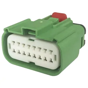 16Pin Female Green Car Aftermarket Stereo Audio Connector 33472-1604 