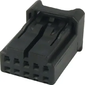 10Pin Female 2.54mm Pitch Black two row Automotive Connector Wiring Tyco Amp Housing 936163-2 