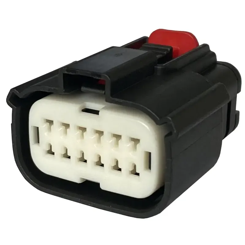12Pin Female Black Car Aftermarket Stereo Audio Connector 33472-1201 