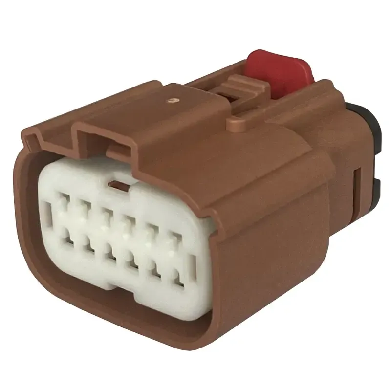 12Pin Female Brown Car Aftermarket Stereo Audio Connector 33472-1203 