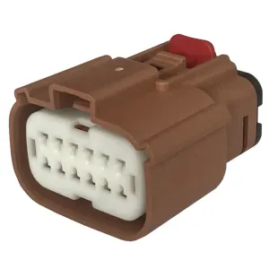 12Pin Female Brown Car Aftermarket Stereo Audio Connector 33472-1203