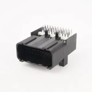 Right Angle Wire-to-Board 33 Position Fully Shrouded Tin (Sn) Through Hole Solder Sealable PCB Mount Header for Honda car 
