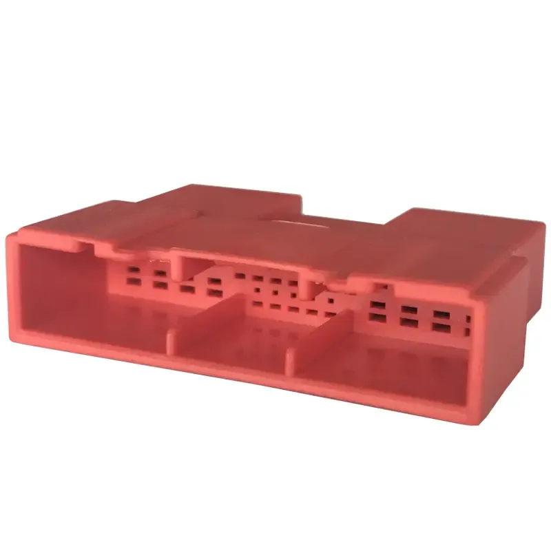 28Pin Male Red Car Aftermarket Stereo Audio Connector 