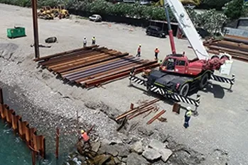 Mengjia Bridge Project in Guadalcanal  Province, Solomon Islands