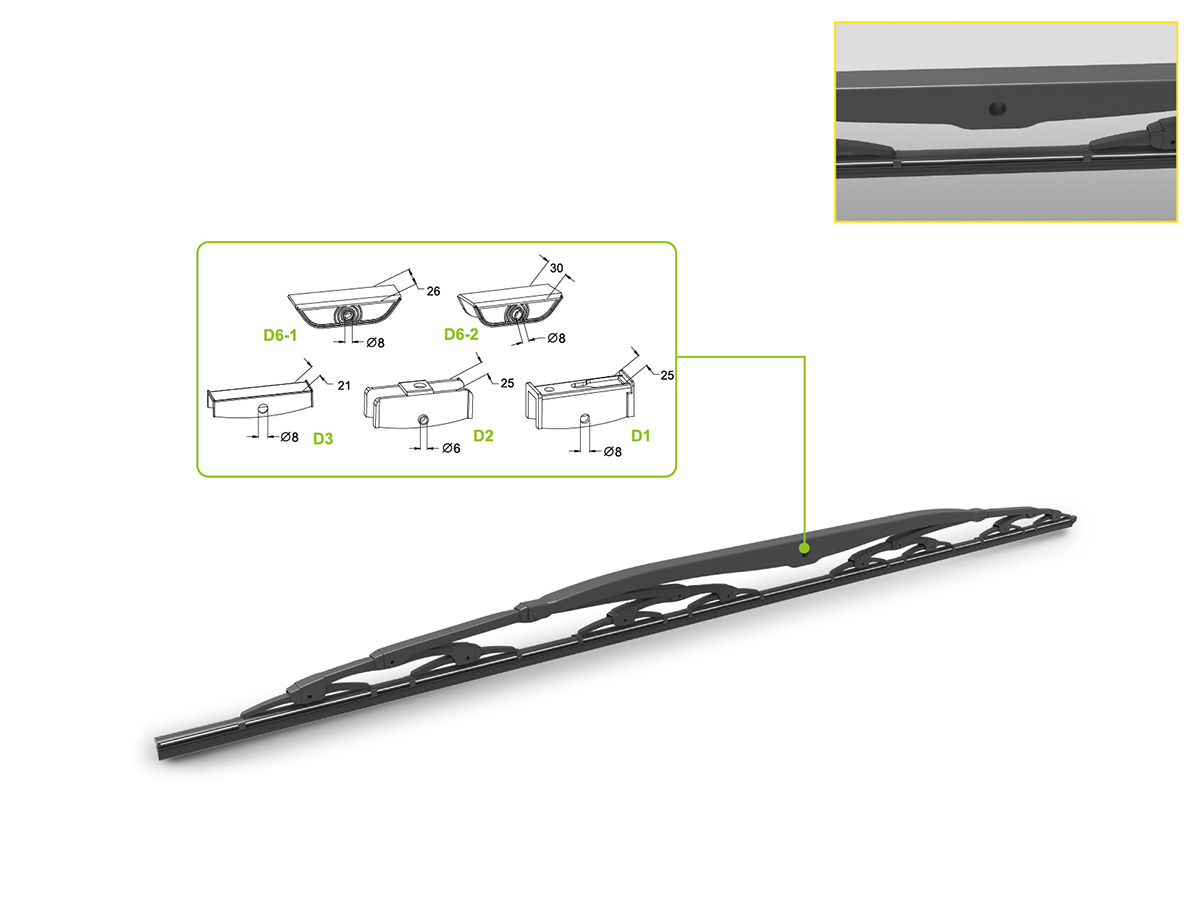D010 High-Speed Train & Subway Wipers