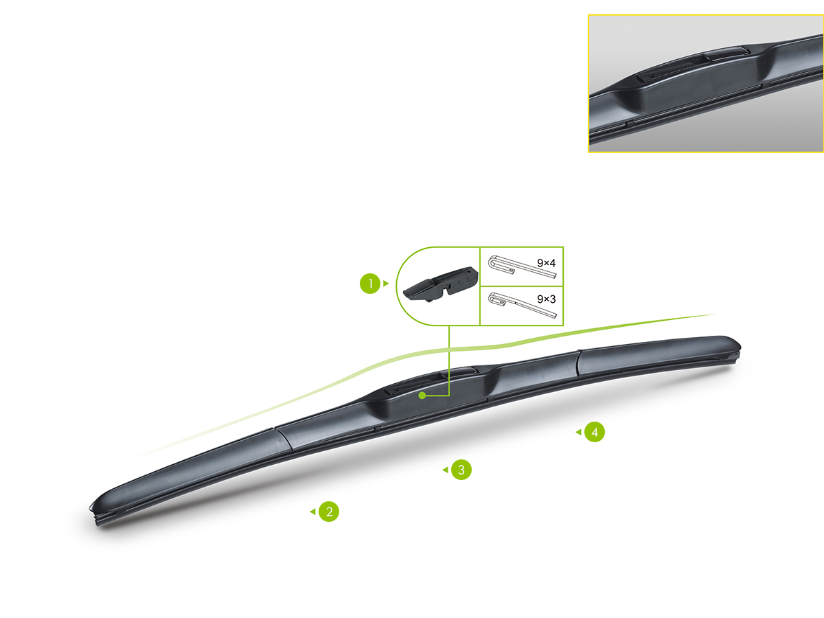 703T Three-Section Universal Wipers