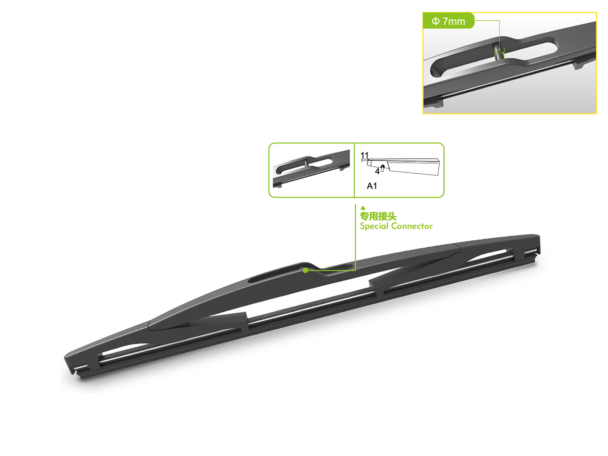 HS-E Bone Rear Window wipers