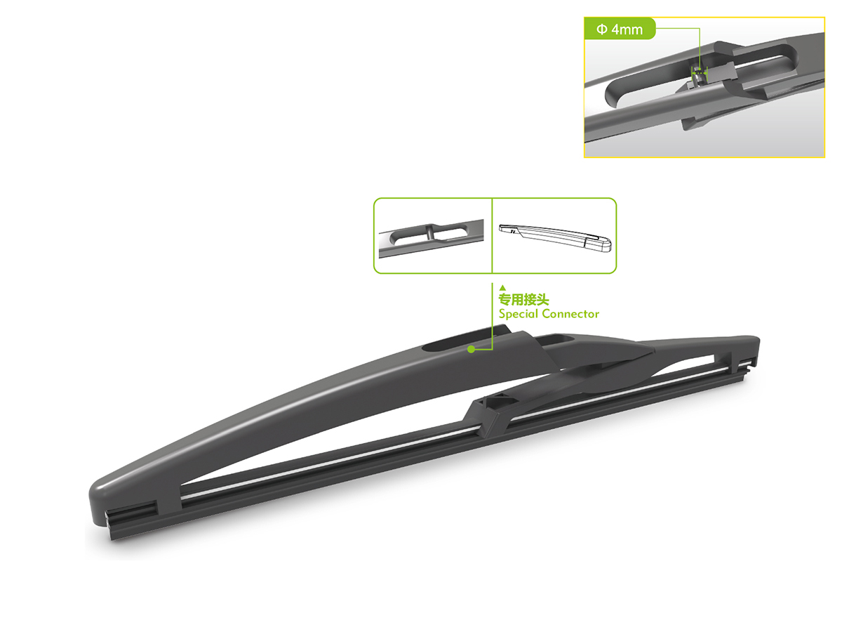 WHS-X10 Plastic Bone Rear Window Wiper